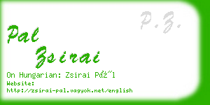 pal zsirai business card